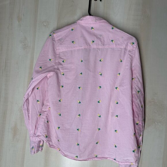 Matilda Jane pink and white check button front blouse top‎ long sleeve, large - Picture 12 of 13
